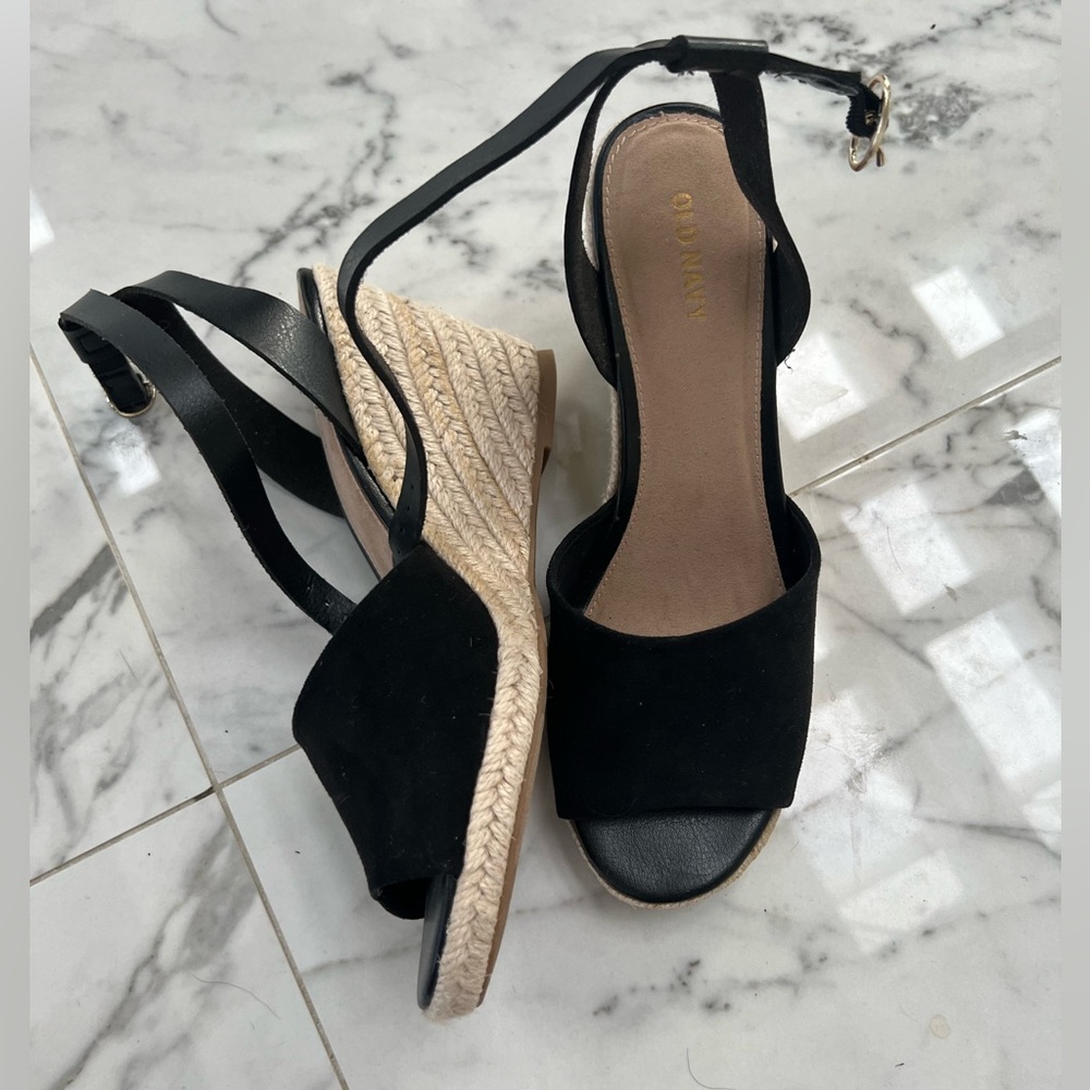 Wedge high heel sandals